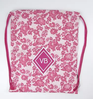 Vera Bradley Raspberry Sorbet Rain Garden Drawstring Backpack • $15.99