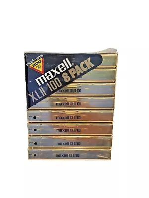 NEW 8 Pack Maxell XLII 100 High Bias Cassette Tapes  • $63.99