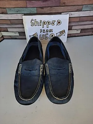 Polo Ralph Lauren Telly Leather Loafers For Men 12D Blue  Used • $25.99