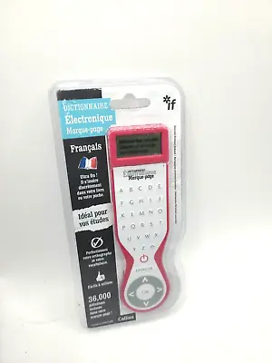 French Electronic Dictionary Bookmark Translation Edition White Pink Brand New • £11.99