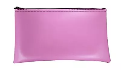 Vinyl Zipper Bags Leatherette 11 X 6 Inches Small Compact Pink 1 Zippered Pou... • $14.76