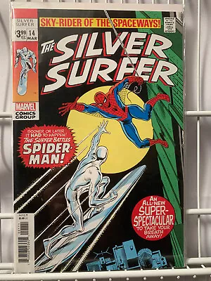 SILVER SURFER #14 FACSIMILE Stan Lee John Buscema Marvel 2019 Spiderman • £13.46