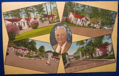 Pines Camp Hotel Cottages Valdosta Georgia Postcard GA Motel • $3