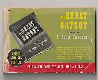 F Scott Fitzgerald / The Great Gatsby 1945 1st Edition Thus. • $715