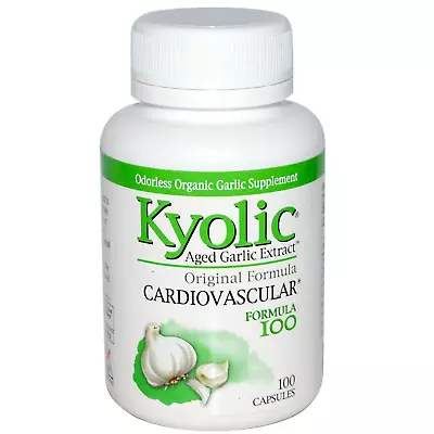 Kyolic Aged Garlic Extract Cardiovascular Formula 100 Capsules • $29.95