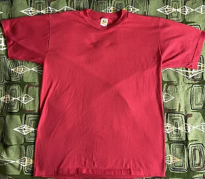 Velva Sheen MFG Co.  Mens Large Red Short Sleeve T-Shirt -  Made In USA Large • $19.99