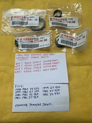 OEM YAMAHA ENGINE SEALS (no Crank Seals)YZ 250465490IT 250400425465 Ahrma • $55.95