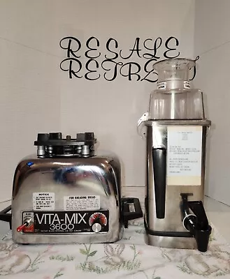 VITA-MIX 3600 Stainless Steel Blender Juicer Mixer - No Tamper - Tested/Works • $69.99