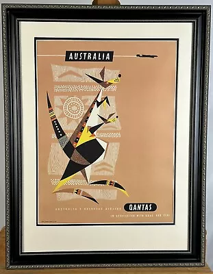 Vintage Qantas AUSTRALIA Lithograph Harry Rogers • $1250