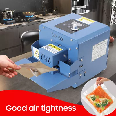 Automatic Commercial Plastic Bag Sealer Food Plastic Bag Heat Sealing Machine • $128.99