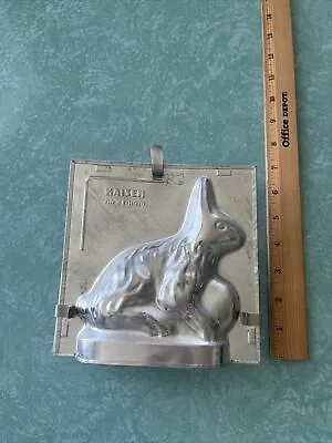 Vintage Kaiser 6   Bunny Rabbit Metal Cake Choolate Mold Hasenform  W. Germany • $24
