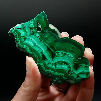 3in 93g AAA Natural Malachite Gemstone Slab Healing Crystals Congo S7 • $47