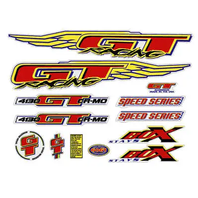 GT - 1998 Speed Series Team - Clear Decal Set - Old School Bmx • $93.50