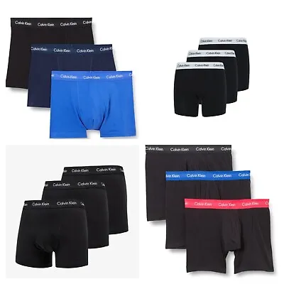 Calvin Klein Mens CK Boxers Cotton Stretch Shorts 3 Pack Underwear S-XL @SALE • £17.99