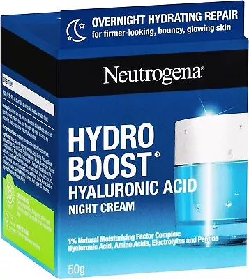 Hydro Boost Hyaluronic Acid Night Cream 50 G White | FREE SHIPPING NEW • $29.99