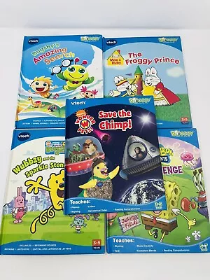 Lot Of 5 VTech Bugsby Reading Pen Books COMPLETE W/ Cartridges Nick Jr Wubzy • $24.99