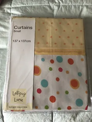 £10 • Buy Lollipop Lane Tiddly Wink Safari Curtains Brand New 137cm X 137cm