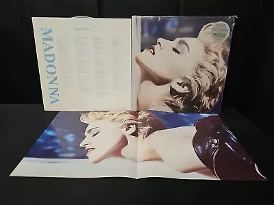 Madonna  True Blue  Silver Vinyl Record W/Poster Sire Records Reissue 180G READ • $19.95