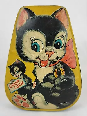 Vintage Candy Tin 30s-40s Cartoon Cats George W Horner Toffee • $39.95