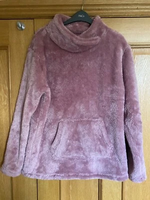 F&F Tesco Teddy Cardigan Fleece Pyjama Top/lounge Wear Top Medium  • £5