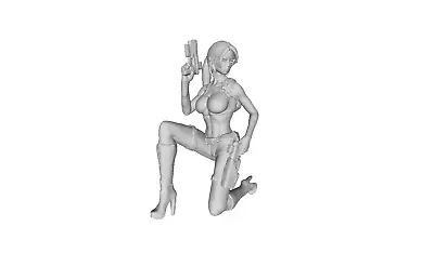 Printle V Femme 029--Sexy Cosplay Raider Gun Girl Figure For Dioramas Train Sets • $10