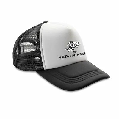 £12.95 • Buy NATAL SHARKS Rugby Retro Adjustable Trucker Cap [black/white]