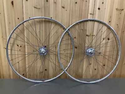 Vintage Campagnolo Record Pista Wheelset 700c Pivo Tubular Track Bike Rims Wheel • $254.15