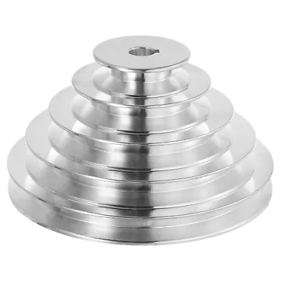 Aluminum A-Type 5 Step Pulley Wheel 14mm Bore 55-150mm Outer Dia For 12.7mm Belt • $36.89