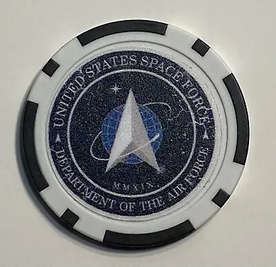 USA Space Force - Magnetic Clay Poker Chip - Golf Ball Marker  • $4.95