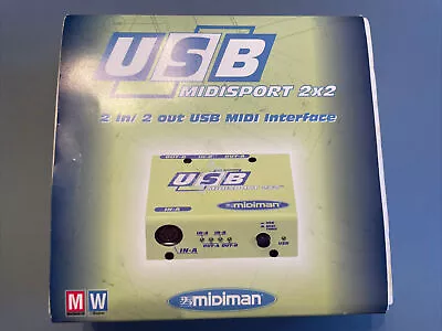 USB MIDIMAN MIDISPORT 2 In 2 Out USD MIDI Interface • $26