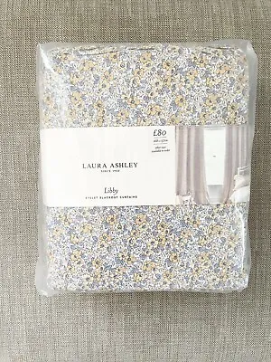 Laura Ashley Libby Ditsy Floral Eyelet Blackout Curtains/home Office Curtains£80 • £60
