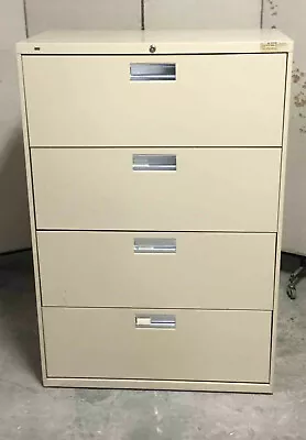 $69.93 • Buy Filing Cabinet 4-Drawer 19x36x53h HON File Beige Legal/Letter Size Lateral