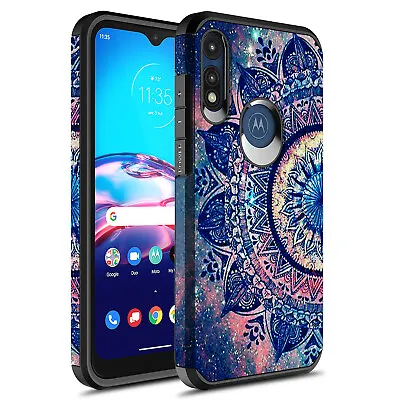 For Moto E 2020 Hybrid Graphic Colorful Silicone Case • $9.99