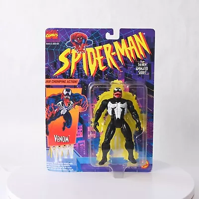 New Spider-man Animated Series Venom Action Figure Toy Biz Vintage 1996 Moc • $34.99