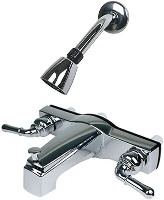 Ultra Mobile Home 8  Chrome Tub & Shower Faucet W/Lever Handles (Plastic • $39.95