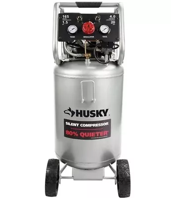 Husky Silent Air Compressor Vertical Electric-Powered 20-Gal • $300