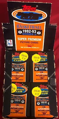 1992-93 Topps Stadium Club Series 2 Factory Sealed Wax Pack • $19.58