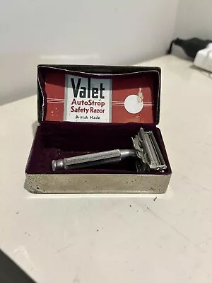 Vintage Valet Auto Strop Safety Razor In Metal Box Complete Set Exc++ • $35