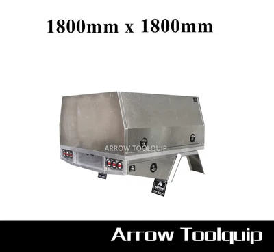 $5550 • Buy 1800 X 1800 Aluminium Dual Cab Ute Tray & Flat Aluminium Dual Cab Canopy Package