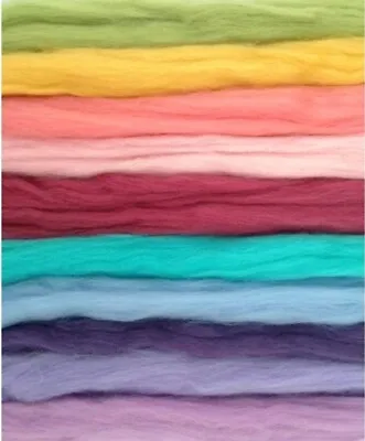 100% Merino Wool Tops/roving For Needle & Wet Felting - 20gm Packs • £3.25