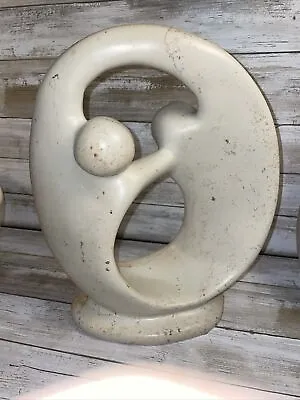 Mid-Century Modern Abstract Carved Soapstone Sculpture 12” • $19