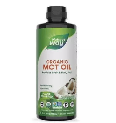 Nature's Way 100% Potency Organic MCT Oil 16 Fl Oz • $14.99