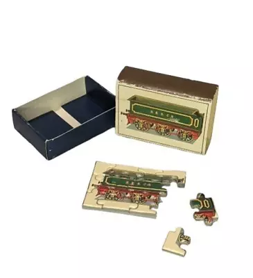 Antique Matchbox Replica Train Jigsaw Puzzle Set Of 2 Merrimack • $12.96