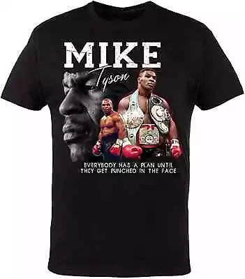 HOT SALE! Mike Tyson Boxing Black Cotton T-Shirt S-5XL • $19.99