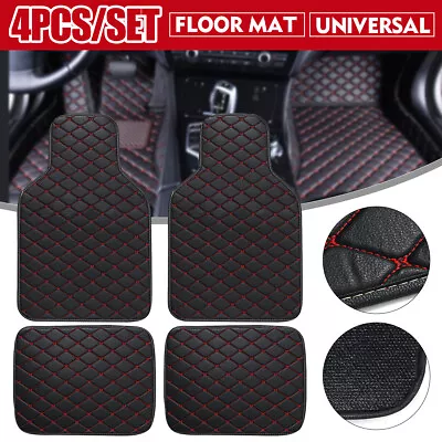 Universal Car Floor Mats Carpet Front Rear Set Anti-Slip Mat Car Plaid Mats 4pcs • $24.79