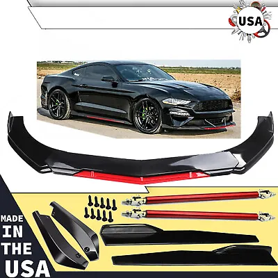 For Ford Mustang Front Bumper Lip Splitter Spoiler Body Kit Side Skirt • $59.99