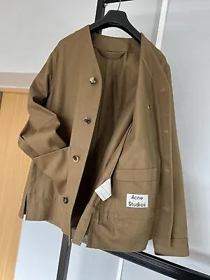 Men's ACNE STUDIOS METHOD PSS17 Brown Coat Jacket Size 52 • £178.83