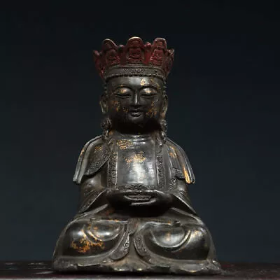 Offering Religious Buddha Statues In Bronze And Gold At Home [Da Ri Tathagata] • $272