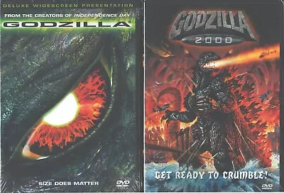 GODZILLA 1998+2000 (Double) Mathew Boderick-Jean Reno-Takehiro Murata-NEW 2 DVD • $36.32