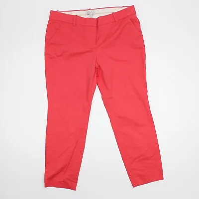 J. Crew Cafe Capri Chino Pants Salmon Pink Size 10 City Fit • $19.99